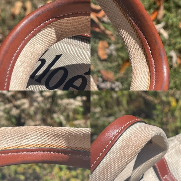 💕SOLD💕Chloe woody tote small brown and beige - Picture 10 of 11